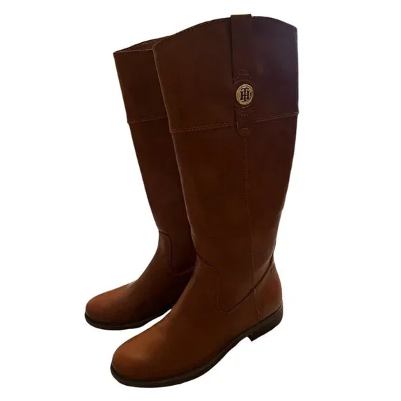 Tommy Hilfiger Shano Riding Boots Size 8 - Picture 1 of 11